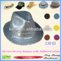 Fashion Silver Sequins Cotton/Polyester Fedora Hat,LSF43